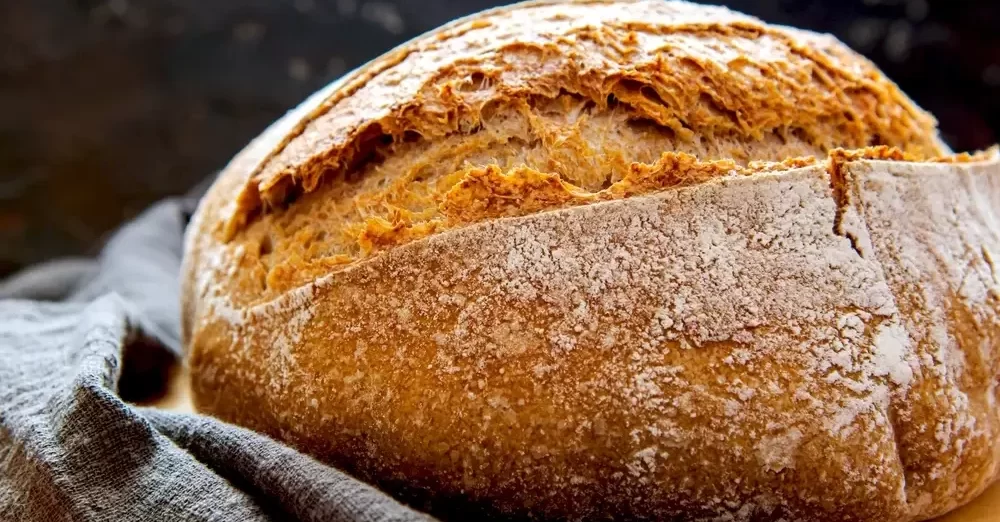 Homemade freshly baked rye bread