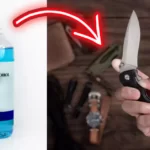 can you clean a knife with rubbing alcohol