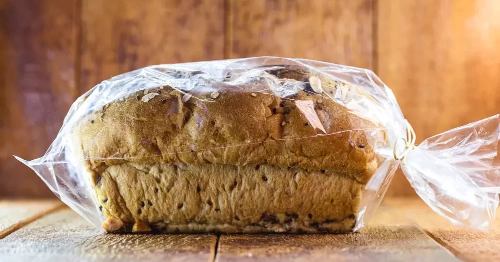 nut bread packed in plastic bag