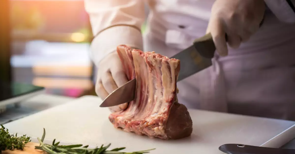 Kitchen Knife Cutting Bone